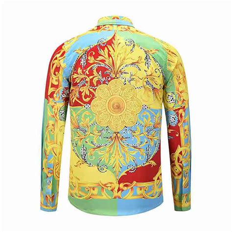 versace replica mens shirts|versace long sleeve shirt men.